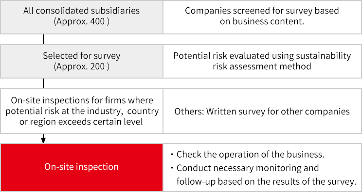 Sustainability Surveys for Consolidated Subsidiaries